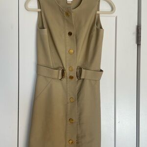 Michael Kors Khaki Belted Dress Size 0